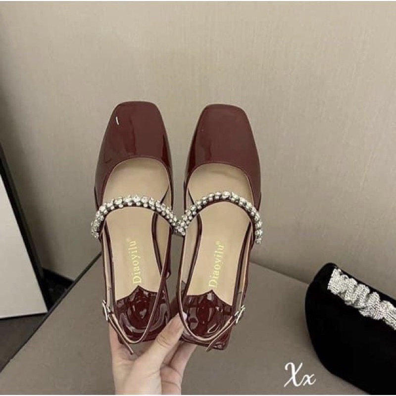 Giày Sandal Slingback Quai Đá Đẹp Xuất Sắc LĐ