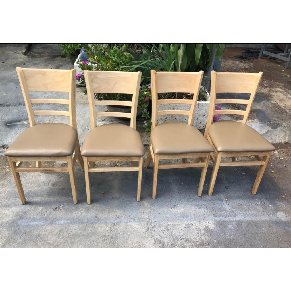 Ghế Cabin gỗ lót nệm da SIMILI hàng gia công tại xưởng