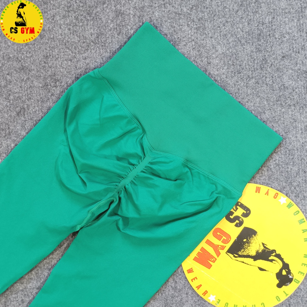 Quần thể thao tập gym yoga nữ MITAO1, chun mông, cạp cao, tôn dáng, thoáng khí, co giãn, không rão, thấm hút mồ hôi.