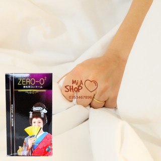 Bao Cao Su ZERO O2 - Siêu Mỏng - Siêu Trơn - Hộp 12 Chiếc