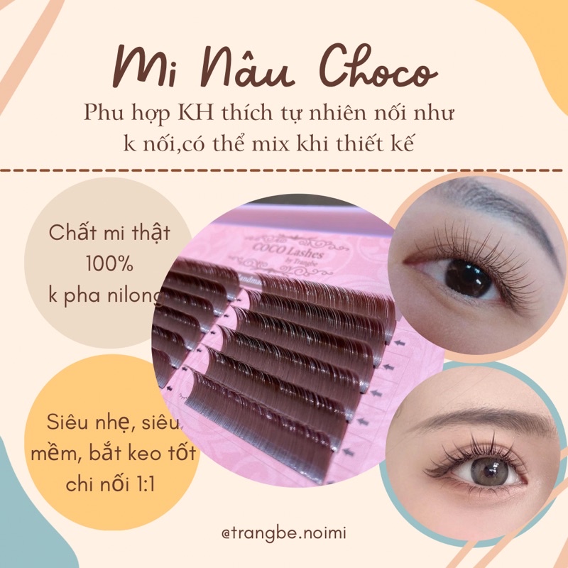 Mi nâu Choco màu đặc biệt