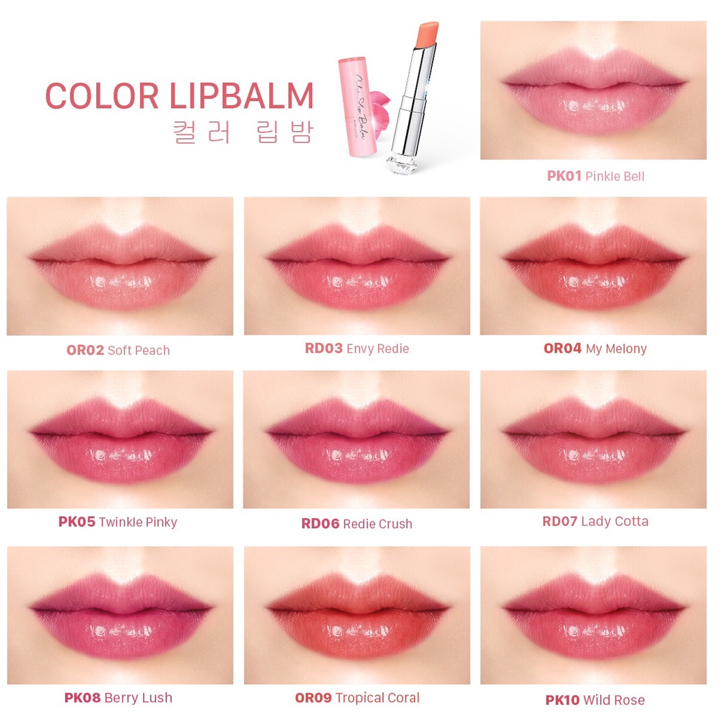 SON DƯỠNG CÓ MÀU VACOSI NATURAL STUDIO COLOR LIPBALM