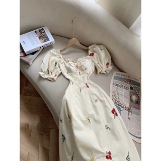💐💐 Đầm xô thêu hoa viền bèo