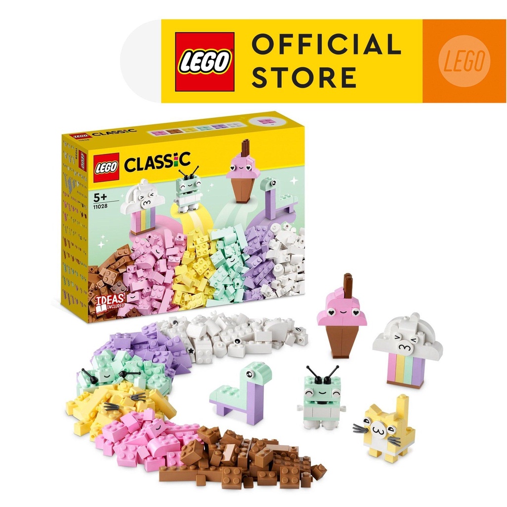 LEGO Classic 11028 Bộ Gạch Sáng Tạo Pastel Dễ Thương 