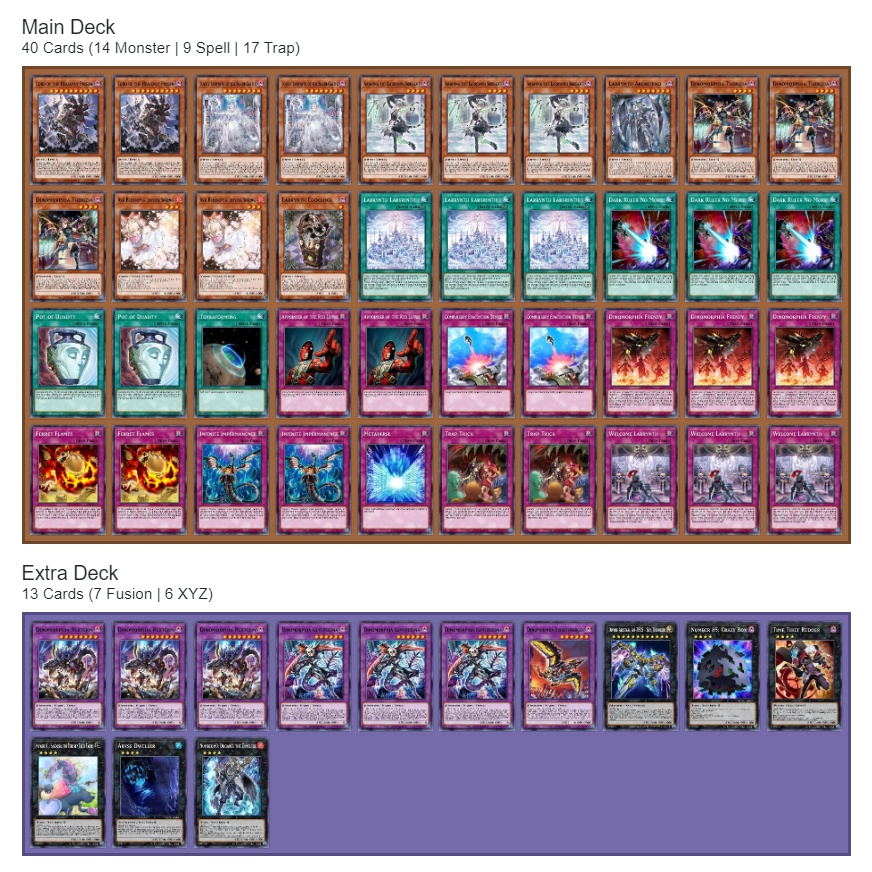 Bài In Tiếng Việt - Bộ bài Yugioh - Custom Deck - Dinomorphia X Labrynth
