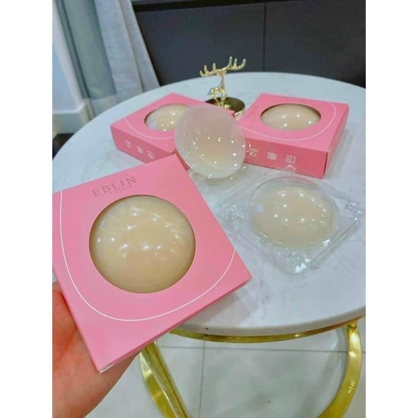 Hộp 3 cặp dán ti hồng silicon siêu mềm nhẹ, miếng dán ti tàng hình cao cấp