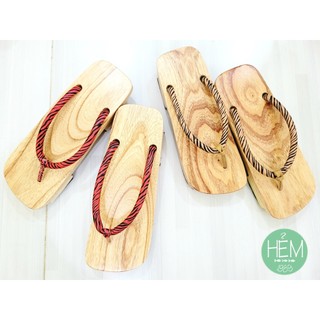 (Hàng giới hạn) Guốc gỗ Nhật, Geta 2 phân/4 phân họa tiết da rắn, sọc hổ vằn cực ĐỘC