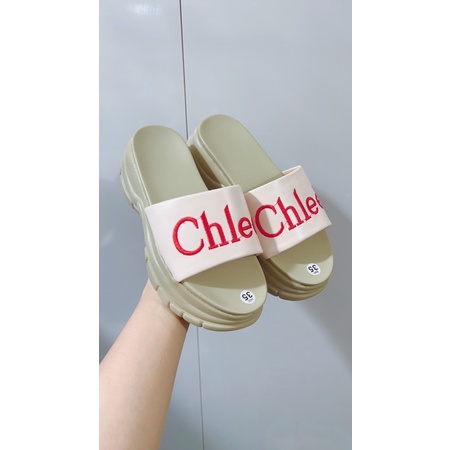 Dép nữ  quai ngang bánh mì nâng đế 6f siêu hack dáng- zinzin868