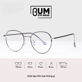 Gọng kính kim loại mắt tròn 🔥🔥🔥 XẢ KHO 🔥🔥🔥 đeo siêu nhẹ nhiều màu cho teen