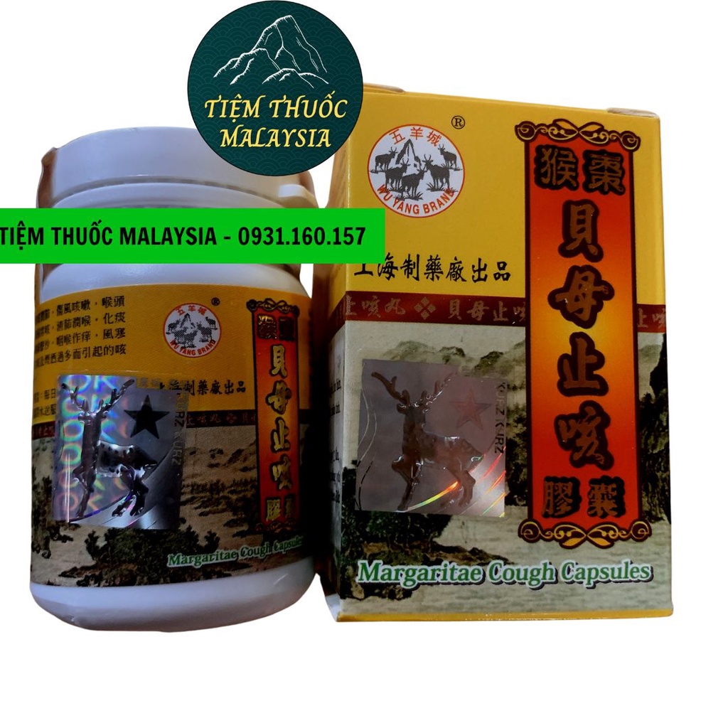 Ho xuyên bối chỉ khái ho 5 dê margaritae cough capsules 30V