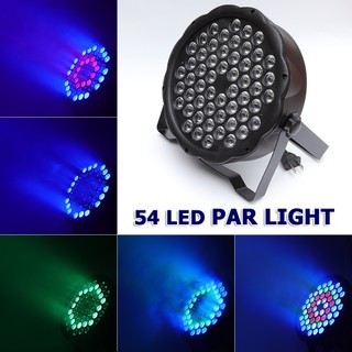 Đèn 54 led nhựa Plastic Flat Par Light sân khấu cảm biến âm thanh