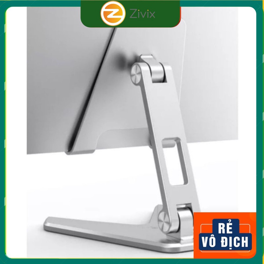 Giá đỡ điện thoại thông minh máy tính bảng tablet cho iPhone, iPad, Surface, Samsung hợp kim nhôm gấp gọn P10, P25