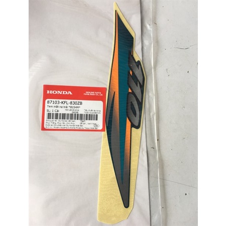 Tem xe Future 110 Xanh Ngọc zin Honda