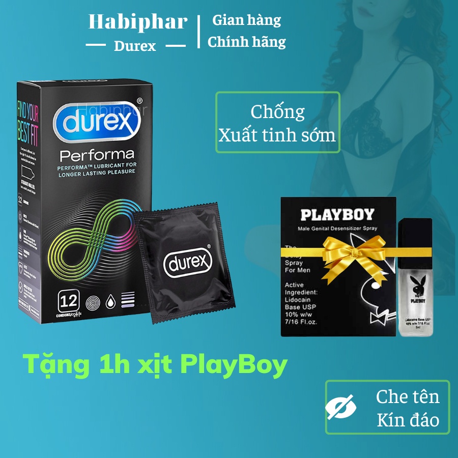 Bao Cao Su Kéo Dài Thời Gian Tặng Lọ Xịt Play Boy