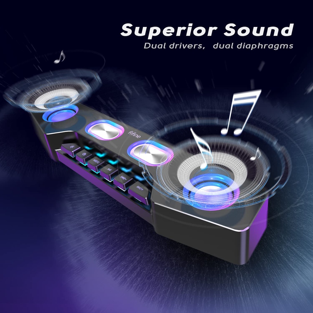 FIFINE A16  - Loa Gaming RGB | Kết Nối Bluetooth 5.1 | Dành Cho Điện Thoại Và Máy Tính