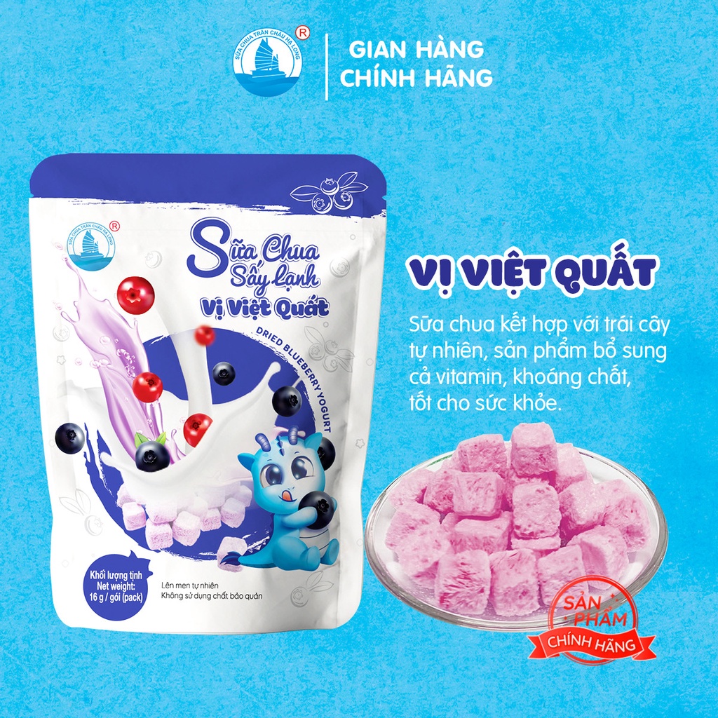 Combo 4 gói sữa chua sấy lạnh mỗi gói 16 gram - Sữa Chua Trân Châu Hạ Long