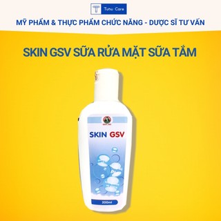 Sữa Rửa Mặt Skin GSV 200ml Chính Hãng, Làm Sạch Sâu, Loại Bỏ Bụi Bẩn Và Chất Nhờn, Review Tốt Trên Shopee