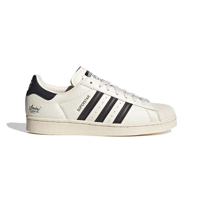 Giày Adidas Superstar André Saraiva Chalk White Black - Giày thể thao Adidas Sò Đen Trắng Bản Classic Cực Xinh Full Box