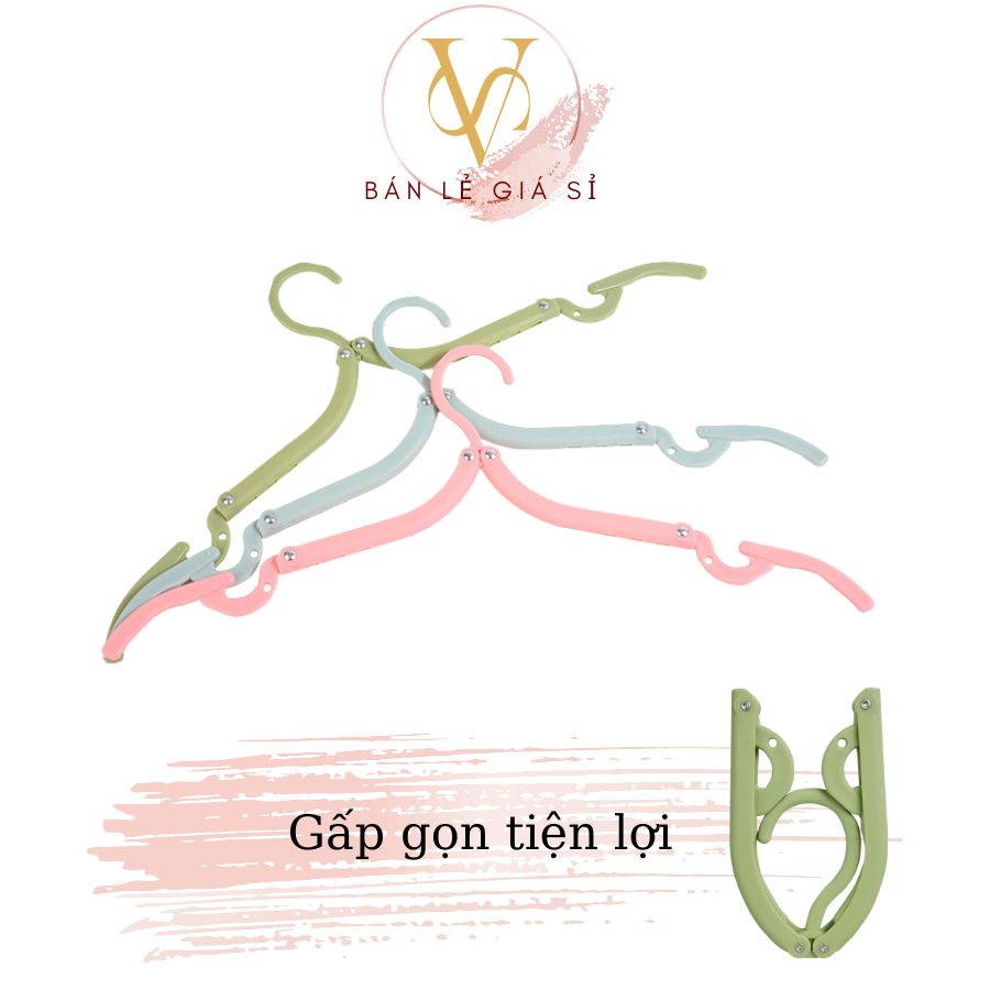 Móc nhựa phơi đồ, Móc treo quần áo gấp gọn đa năng. nhỏ gọn khi đi du lịch,sư dụng tại nhà VS HOUSE