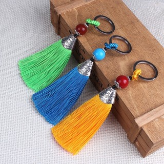 Móc khoá tua rua nhiều màu cổ trang MK002 - Móc khoá xinh xắn