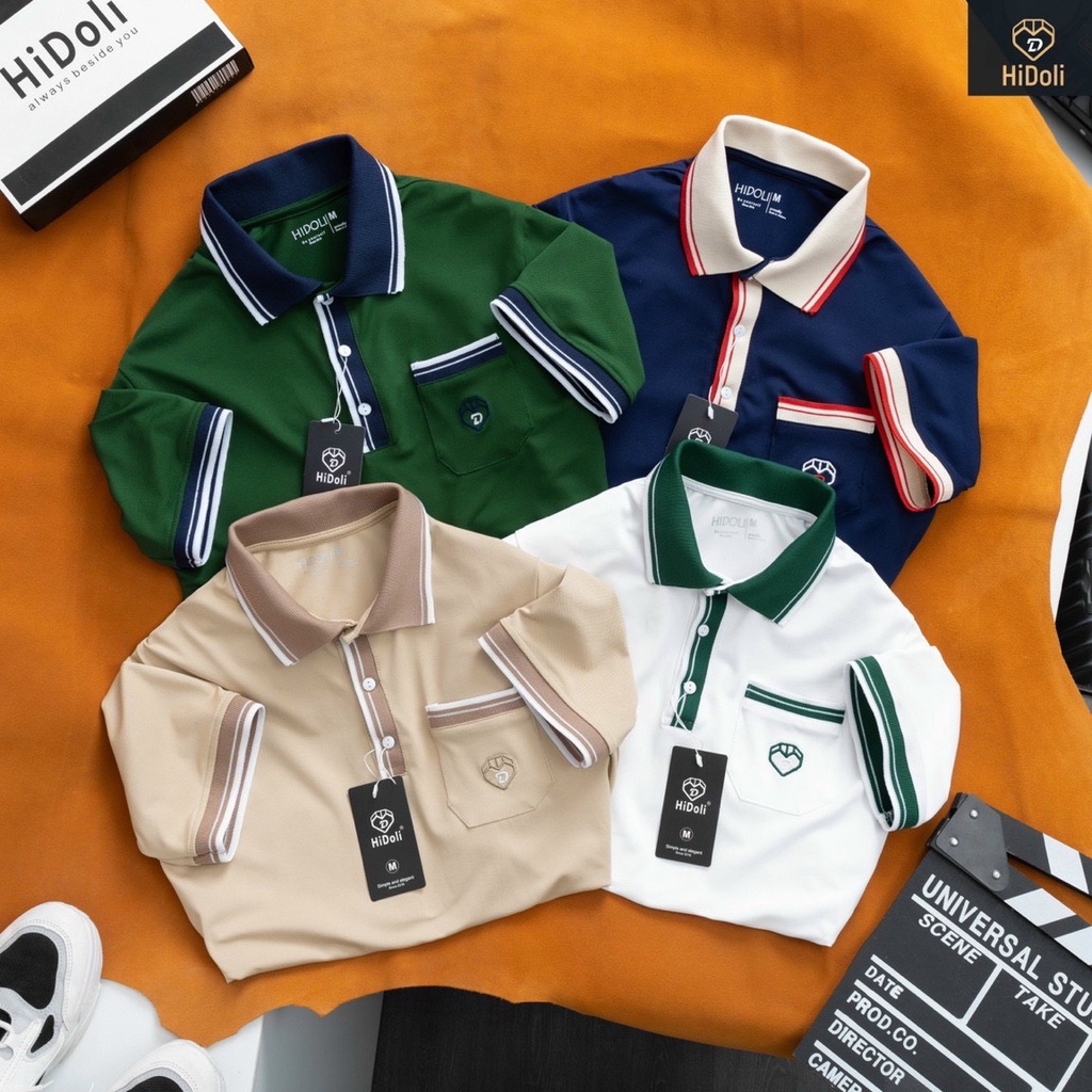 Áo polo nam nữ thêu túi họa tiết chất vải mềm mịn kiểu dáng trẻ trung thanh lịch (PL15)