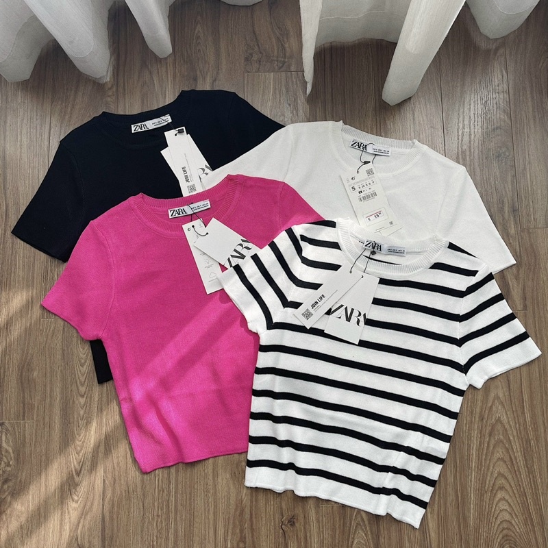 Áo thun len Zara cho nữ vnxk