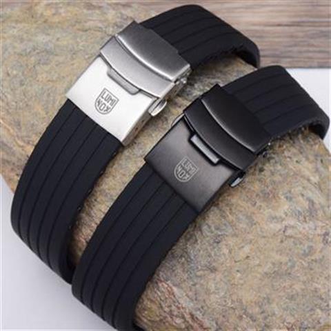 2/21✈Luminox Dây Đồng Hồ Quân Đội 3051 3081 luminox 8821 23mm Bằng silicone Mềm Chống Thấm Nước
