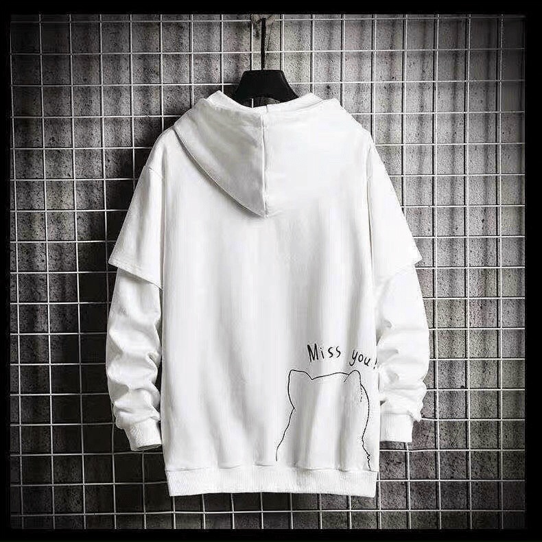 ÁO KHOÁC HOODIE MÈO SC CỰC CHẤT SWEATER UNISEX NAM NỮ KHÔNG XÙ LÔNG TRẺ TRUNG NĂNG ĐỘNG BLACKWHITE1