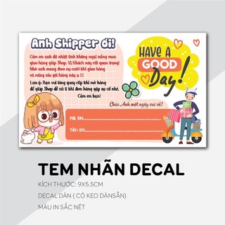 combo 100 Tem dán cảm ơn shipper, NHÃN CÁM ƠN SHIPPER-MẪU 2