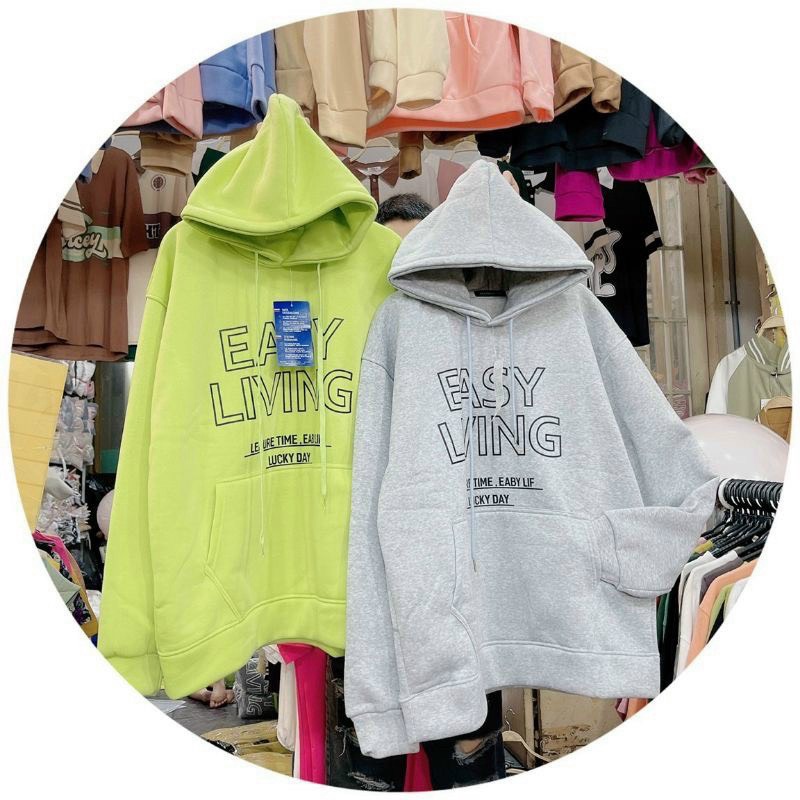 Áo Hoodies Nữ Nón Lớn Form Rộng Vải Nỉ Dày Mịn Che Nắng Chắn Gió Siêu Hot NEW UNISEX