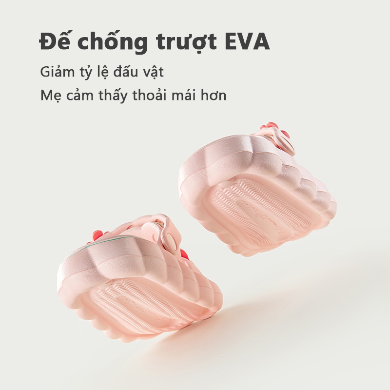 Cheerful Mario Dép Công Chúa Bằng EVA Đế Mềm Chống Trượt In Hình Mario Dễ Thương Thời Trang Mùa Hè Cho Bé Gái
