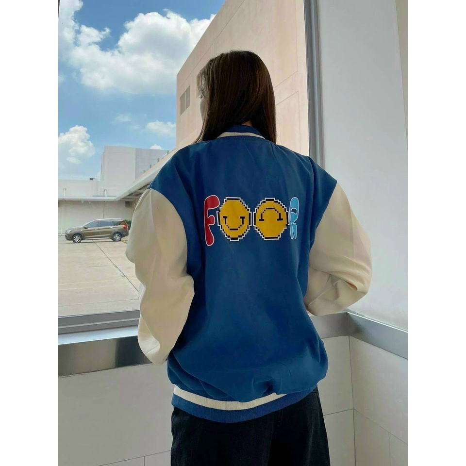 Áo Khoác Nữ Unisex, Nam Basic Unisex Nỉ From Rộng Màu Kem, Áo Khoác Da Lộn Unisex, Áo Khoác Nỉ Bomber, Áo Bomber Unisex | BigBuy360 - bigbuy360.vn