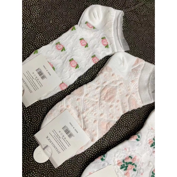 CÓ SẴN - TẤT HOẠ TIẾT DÂU CỔ NGẮN CO DÃN SIÊU THÍCH