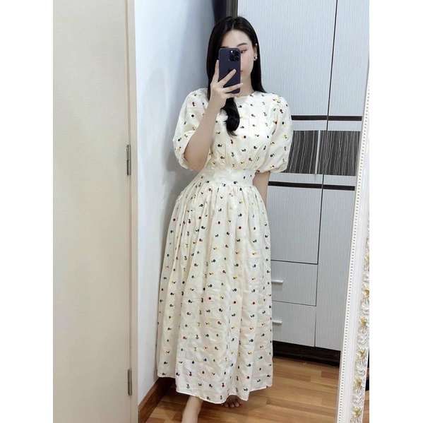 váy đầm hoa dài siêu hot kh