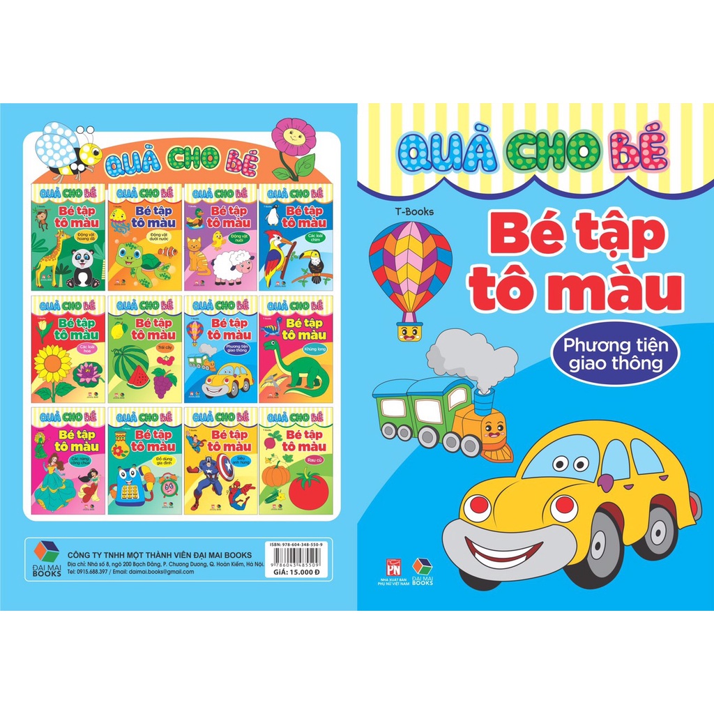 Sách - Quà cho bé - Bé tập tô màu các chủ đề | BigBuy360 - bigbuy360.vn
