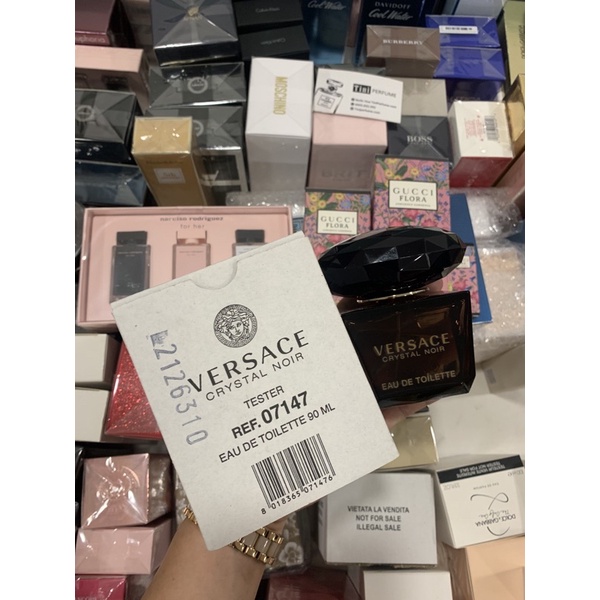 Nước Hoa Nữ Versace Crystal Noir Eau de Toilette 90ml Fullsize/Tester Tiniperfume