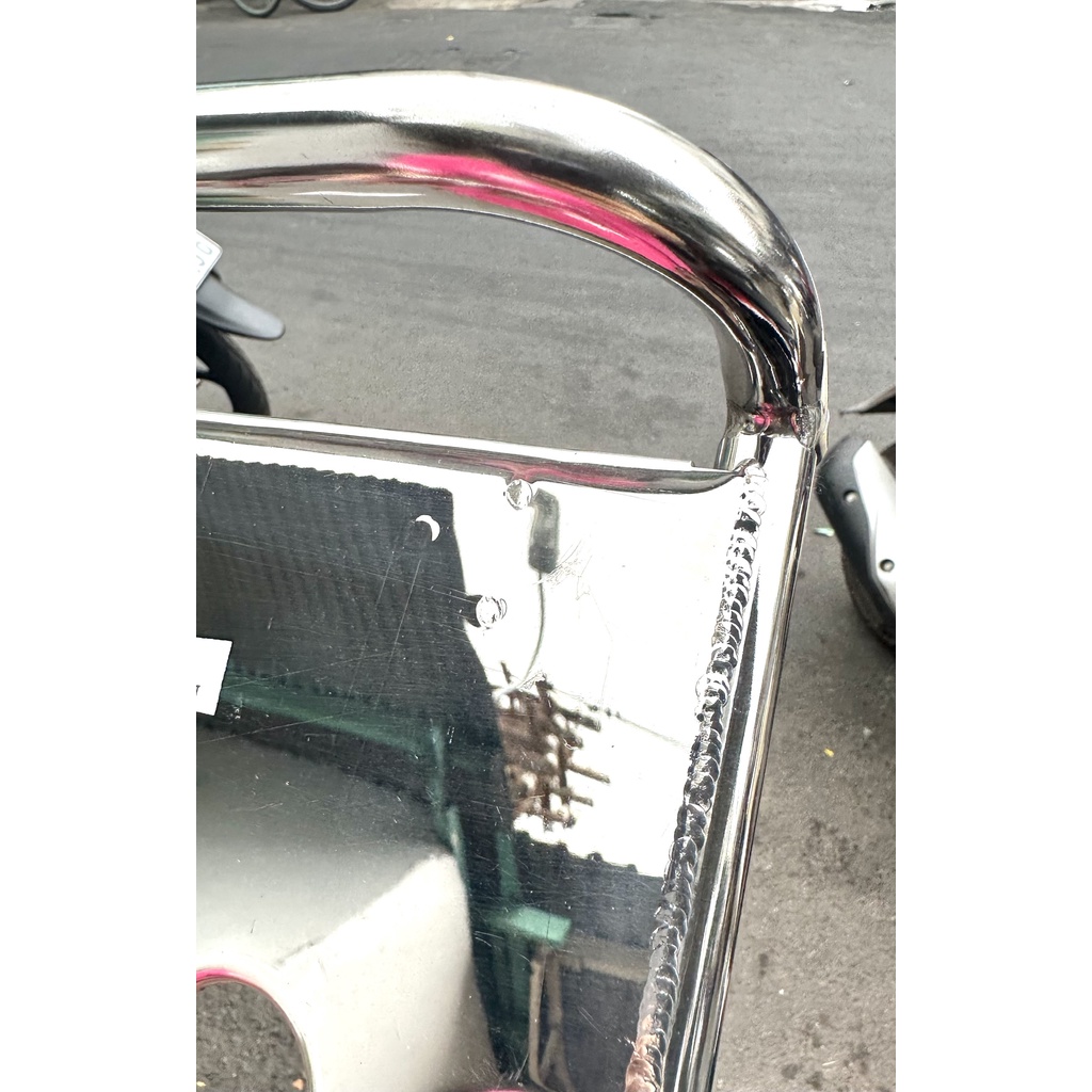 BAGA SAU XE CUB MỚI  INOX