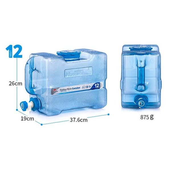 Bình /Can đựng nước dã ngoại, nhựa cao cấp Naturehike Là Nhà NH18S012-T - kèm vòi