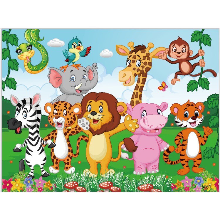 Ghép hình gỗ 60 mảnh nhiều mẫu công chúa siêu nhân hoạt hình dễ thương được chọn hình