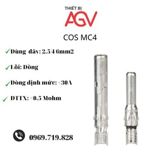 Bộ đầu cos MC4 1000V DC chuyên dụng cho năng lượng mặt trời