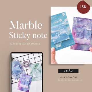 Giấy nhớ vân đá marble | Marble sticky note | N01