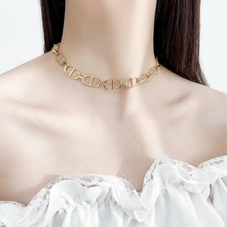 Dây chuyền/ Choker chữ CD sang chảnh cá tính