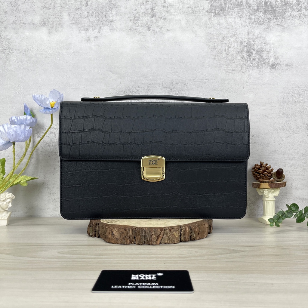 Handbag Cầm Tay Nam Monblanc Westside Leather Briefcase