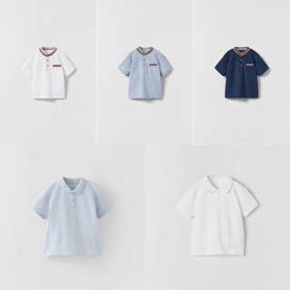 KIDDO Áo Polo Zara cho bé, 3 màu xanh, trắng, navy độc đáo, giá cực rẻ