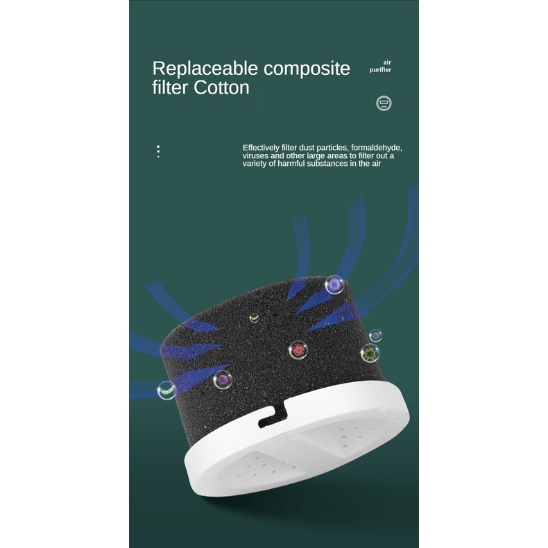 KANGJIA Máy Lọc Không Khí Khử Trùng ion Âm Khử Trùng Hai Tay Để Bàn Phòng Ngủ Gia Đình