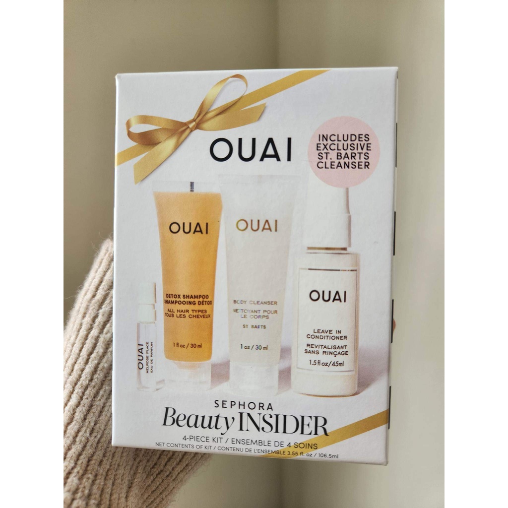 Set gội xả tóc 4 món Ouai mini birthday  chuẩn Sephora 2023