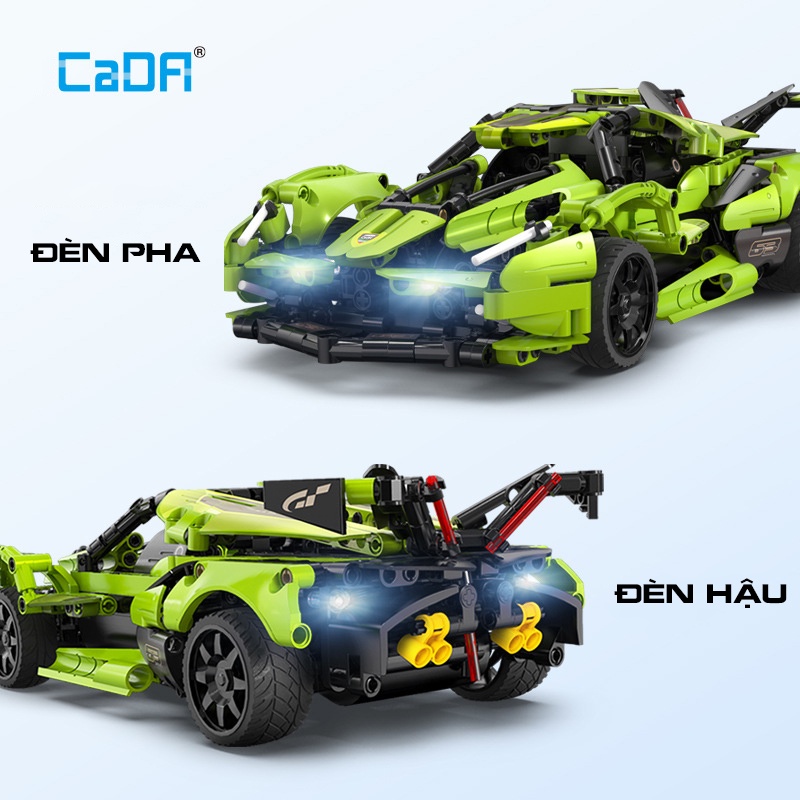 Đồ Chơi Lắp Ráp Lego Mô Hình Điều Khiển Từ Xa RC Technic Siêu Xe Lamborghini V12 Blade Model C51306 Với 400+ Mảnh Ghép