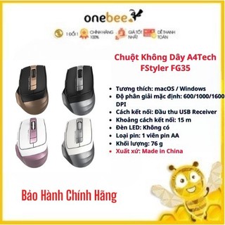 Chuột Không Dây A4Tech FStyler FG35 Optical Wireless 2.4GHz 2000 DPI