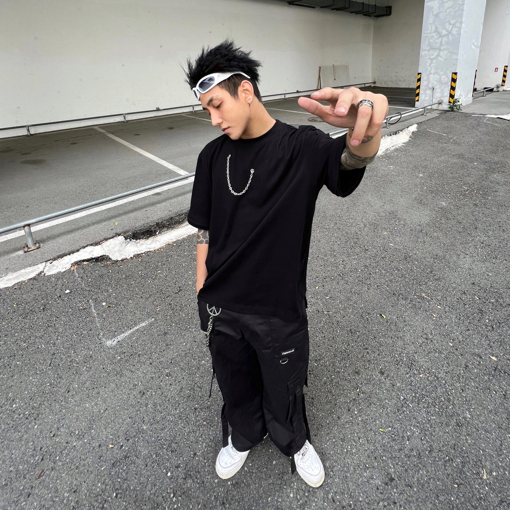 Áo Thun Đa Năng 2 Trong 1 Gồm Áo Thun và Áo Thun Dài Tay TIM FASHION - Áo phông 100% Cotton Tay Lỡ, Form rộng Nam Nữ