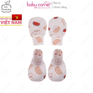 Set Bao Tay Bao Chân Bamboo Bo Ống La Pomme Cho Bé